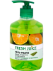 Мыло жидкое (дозатор) "Fresh Juice", 460 мл, зеленый мандарин и пальмароза