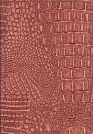 Блокнот Wilhelm Buro А5, 180л., блок білий, клітинка , обкладинка червона, імітація шкіри крокодила, Wilhelm Buro