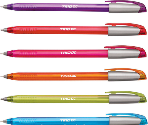 Ручка кулькова Trio Neon DC,  колір синій 