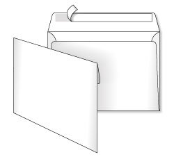 Конверт C5 (162х229) самоклеючий зі стрічкою, білий, 500 шт (10-2790)