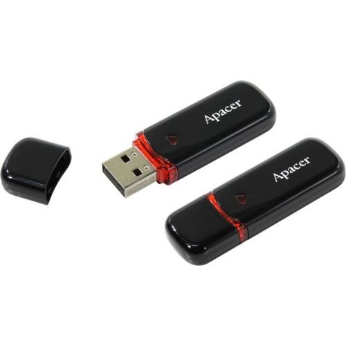USB флеш накопичувач Apacer 16GB AH333 black USB 2.0 (AP16GAH333B-1)