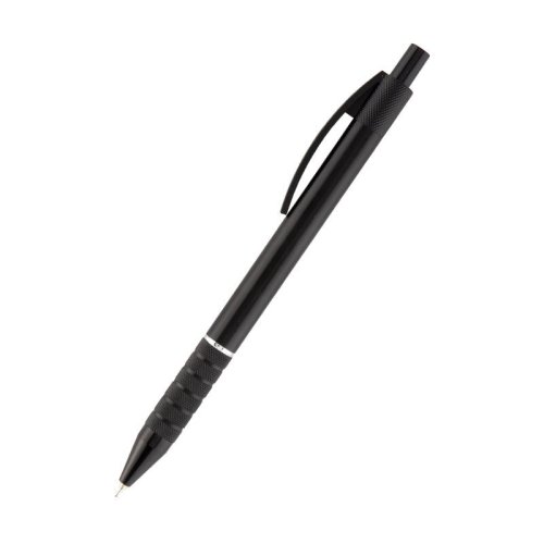 Ручка кулькова (масляна) автоматична Prestige, металевий корпус колір чорний. Пишучий вузол – 0,7 мм, колір чорнила синій.