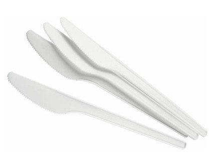 Посуд одноразовий (ніж), 100шт. 16.5см