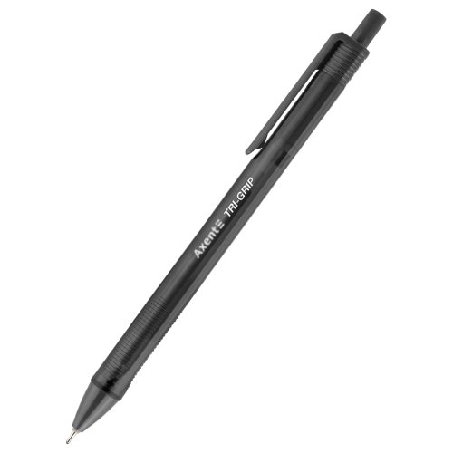 Ручка масляна автоматична Tri-grip, чорна