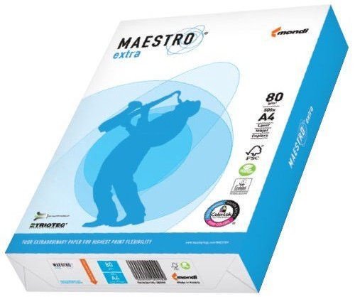 Бумага  ​Maestro EXTRA + , A4, 80г/м, 170% CIE, 500л., класс  А +