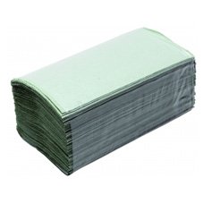 Рушник паперовий Кохавинка V  - складка  зелені, 170шт/уп.