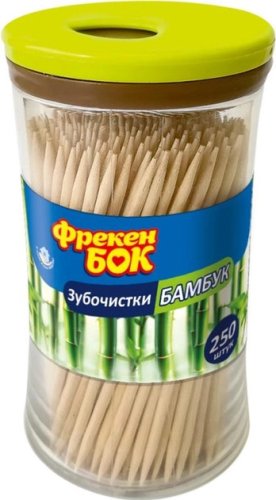 Зубочистки бамбукові Фрекен Бок, 250шт