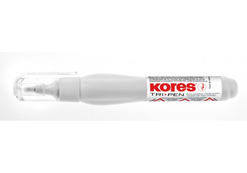 Коректор-Ручка Kores Tri Pen, метал. кінчик, 10 г