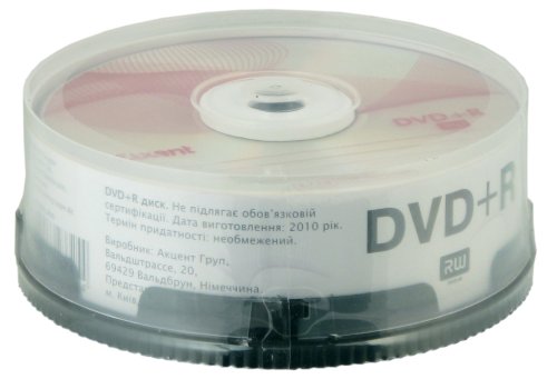 Компакт-диск DVD+R Axent 4,7GB 16x, 25 шт. Bulk