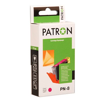 Картридж CANON CLI-8M (PN-8) PATRON, рожевий