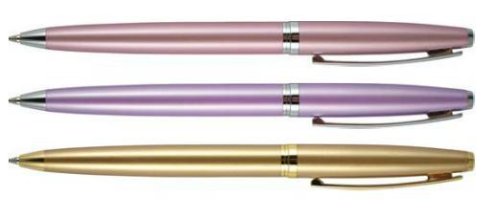 Ручка кулькова Axent Pearl, поворотний механізм, метал.корпус, фіолетовий матовий