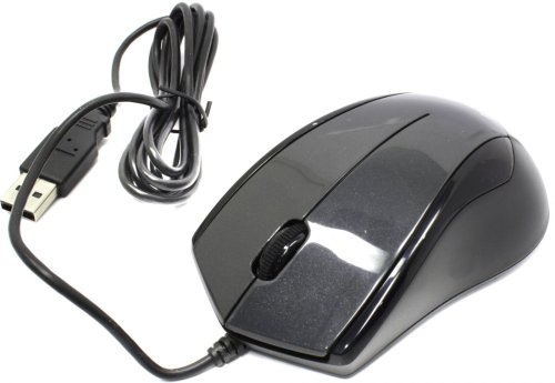 Мишка A4Tech N-400-1 (Black) USB. Підключення дротове.