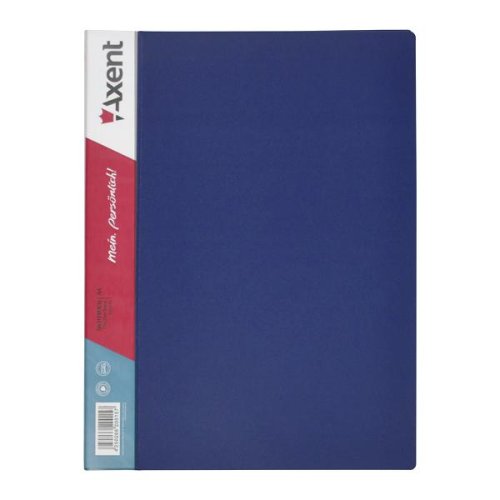 Папка А4, с 10 файлами, цвет ассорти (чёрный, синий, бордо, серый)