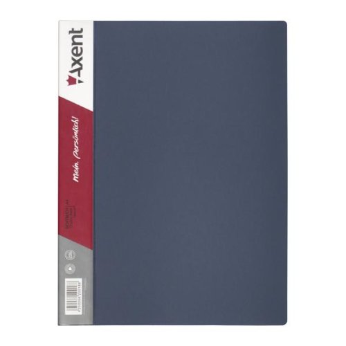 Папка А4, с 10 файлами, цвет ассорти (чёрный, синий, бордо, серый)