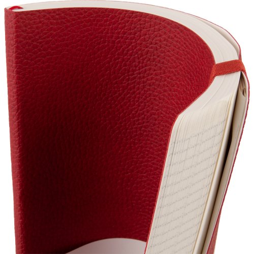 Книга записна Partner Soft L,190*250, на гумці, 96л, кл, червона