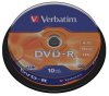 Компакт-диск DVD-R Verbatim 4,7GB 16x, 10 шт. Cake