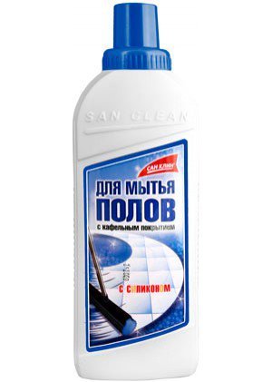 Средство для мытья полов кафель САН КЛИН, 1л