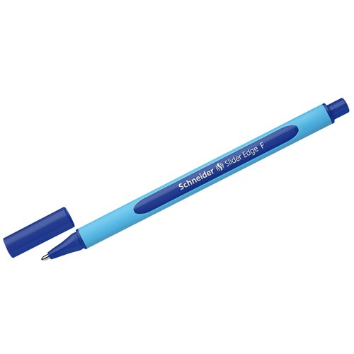 Ручка масляная SCHNEIDER SLIDER EDGE (толщина F-тонкая), пишет синим SCHNEIDER 	