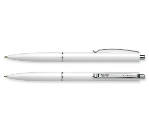 Ручка автоматическая шариковая SCHNEIDER K15, корпус белый, пишет синим