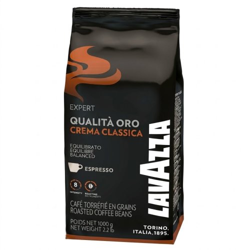 Кофе в зернах Lavazza Crema Ricca, 1000г (80% Арабика / 20% Робуста)