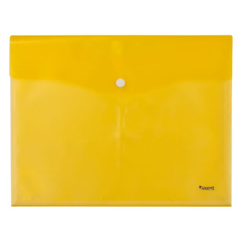 Папка на кнопці Axent 1423-08-A 5 файлів, А4, жовта