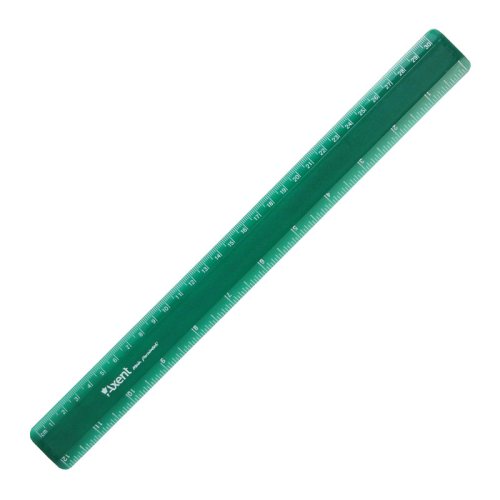 Лінійка 30 см, пластикова, зелена, Axent 7530-05-A