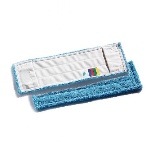 Насадка МОП Microblue Blik микрофибра с карманами 40*13 см, синяя, Италия