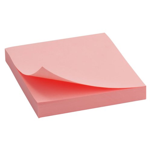 Бумага-стикер 75x75 мм 100 л., розовый
