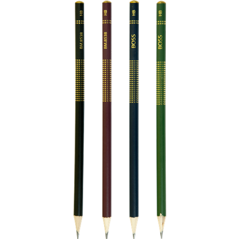 Олівець простий, HВ, без ластику BOSS