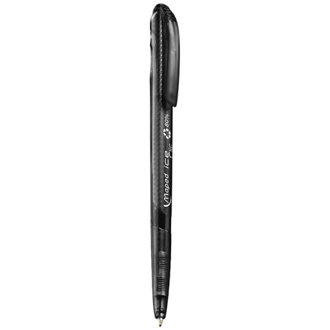 Ручка шариковая автоматическая ICE CLIC, 1.0мм, пишет чёрным