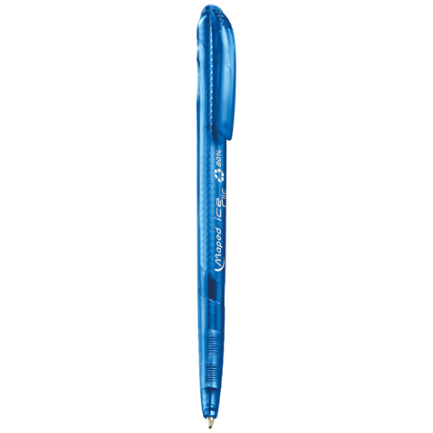 Ручка кулькова автоматична ICE CLIC, 1.0мм,, пише синім