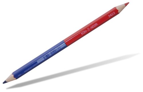 Олівець офісний KOH-I-NOOR Blue + Red Star, синій-червоний (12шт)