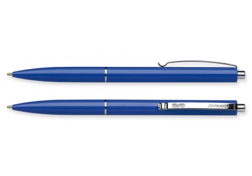 Ручка шариковая автоматическая Schneider К15, пишет синим 0,7 мм, корпус синий