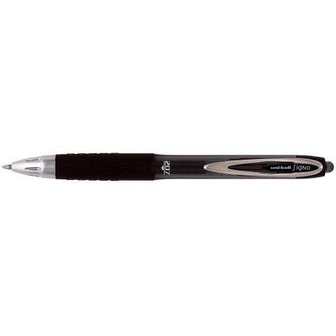 Ручка гелева автоматична uni-ball Signo 207, 0,7 мм, пише чорним