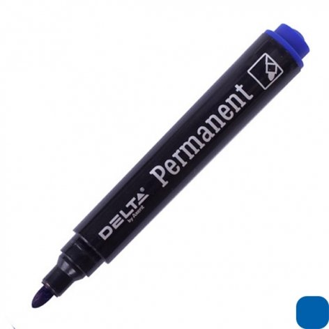 Маркер Permanent D2602, 2 мм круглий синій