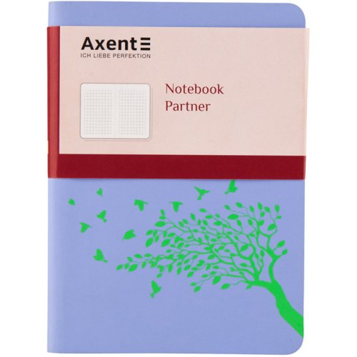 Книга записная Partner Soft Mini Bloom в гибкой обложке, формат - А6+, размер - 115*160 мм, 80 листов в клетку, цвет - голубой