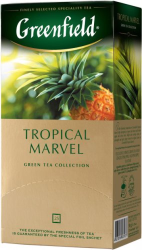 Чай Greenfield Tropical Marvel, зелений, 25 пак.
