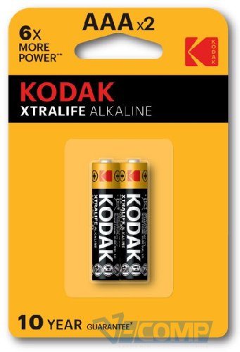 Елемент живлення (батарейка) AAA KODAK EXTRALife LR03, 2шт/блістер