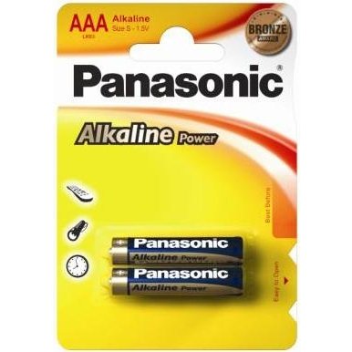 Батарейка PANASONIC LR3 (AAA) Alkaline Power (LR03REB/2BP) 2 шт/блістер