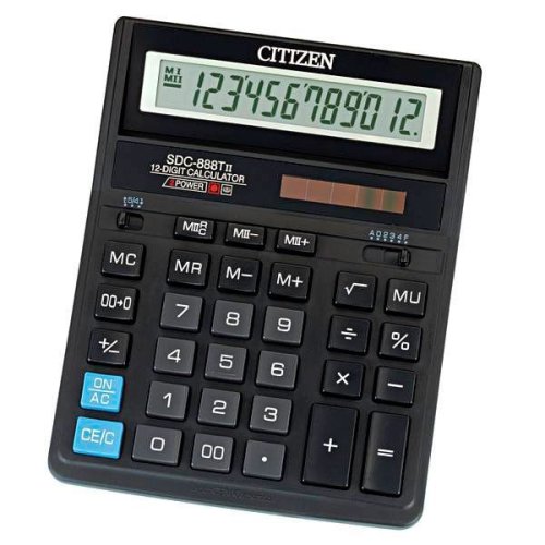 Калькулятор бухгалтерський SDC-888TII 12розр., розмір 203,2х158х31мм