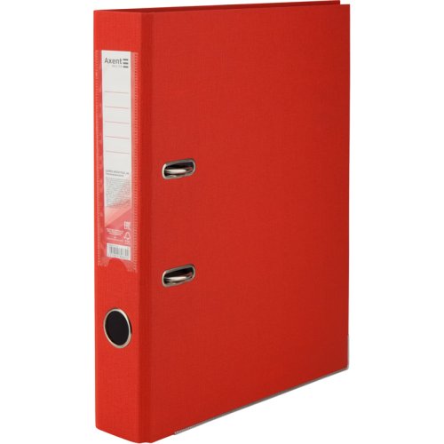 Регистратор А4, 50 мм, красный, с односторонним покрытием из полипропилена (РР)