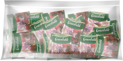 Чай Greenfield Spring Melody, чорний із чебрецем, 100 пак. (індивідуальне впакування, у герметичному поліетиленовому пакеті)