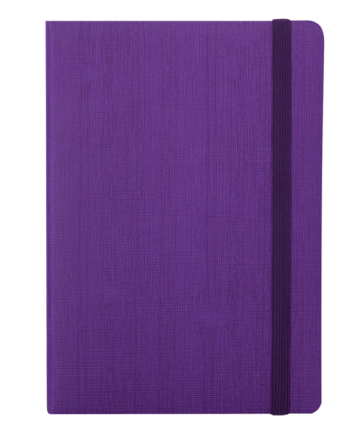 Блокнот діловий COLOR TUNES, А5, 96 л., лінія, фіолетовий, штучна шкіра, на гумці