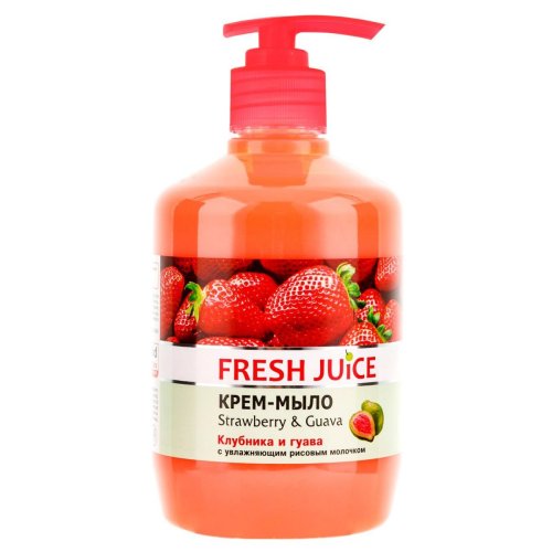 Мило рідке (дозатор) "Fresh Juice", 460 мл, полуниця й гуава