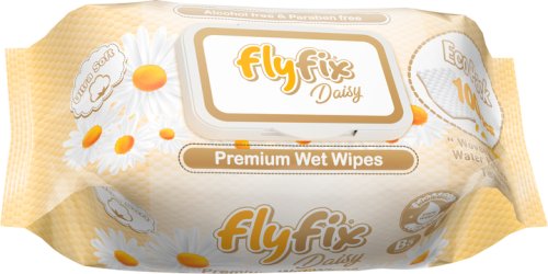 Салфетки влажные  FlyFix, 100 шт/уп., с клапаном, в ассортименте