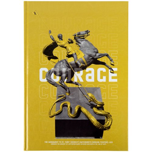 Зошит офісний, А4, серія Courage, 96 аркушів, тверда обкладинка, у клітинку,  Axent. Колір: сірий.