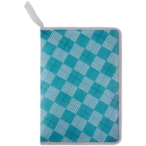 Папка объемная на молнии A4+, Tartan Green