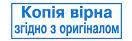 Оснащення для штампа пластмасова 38х14мм "Копія вірна згідно з оригіналом"