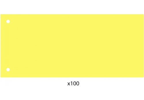 Роздільник аркушів 240*105мм Economix, пластик, жовтий, 100 шт.