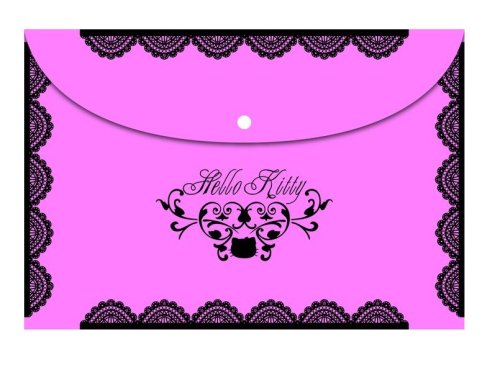 Папка на кнопке А4, "Hello Kitty"